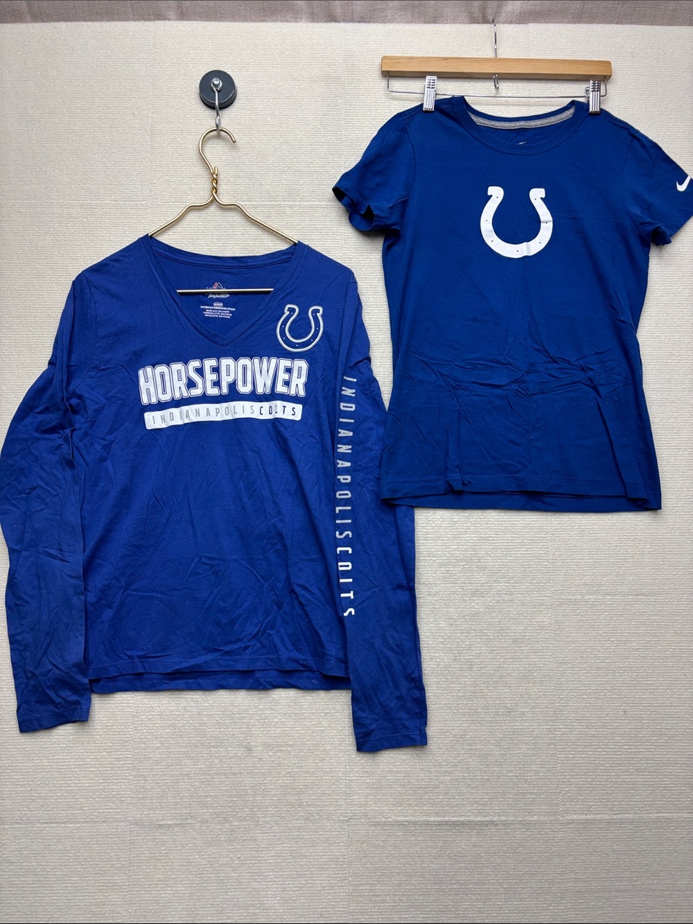 Indianapolis Colts | medium Blue 'Horsepower' Long Sleeve & Short Sleeve Tee Set